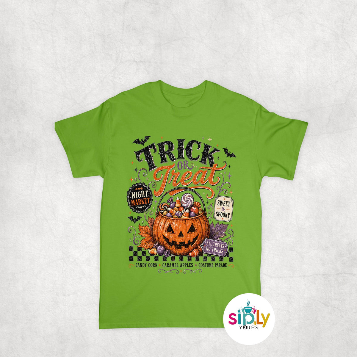Trick-or-Treat Tee, Crewneck, Hoodie Adult S-3XL