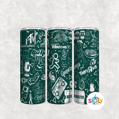 Engraved 90's Nostalgia Tumbler