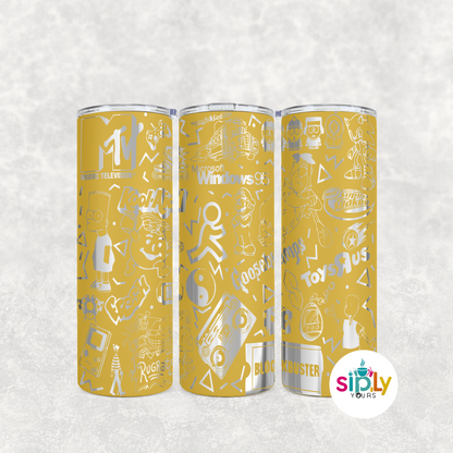 Engraved 90's Nostalgia Tumbler
