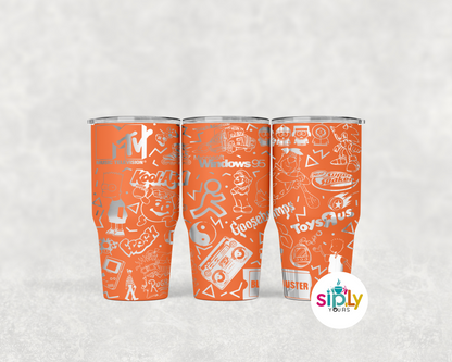 Engraved 90's Nostalgia Tumbler