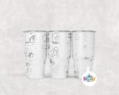 Engraved 90's Nostalgia Tumbler