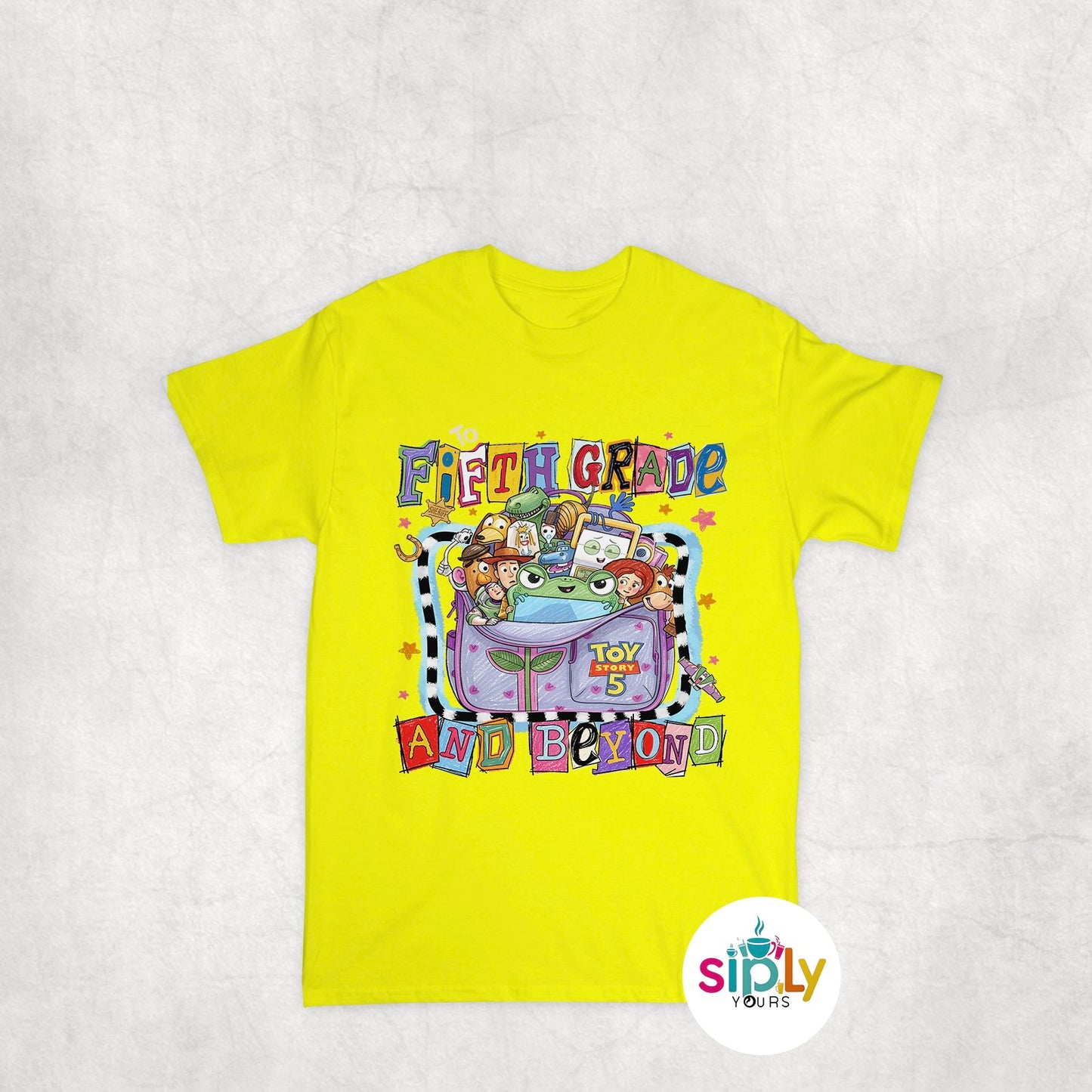 Back to School Toy Cartoon Youth XS-XL