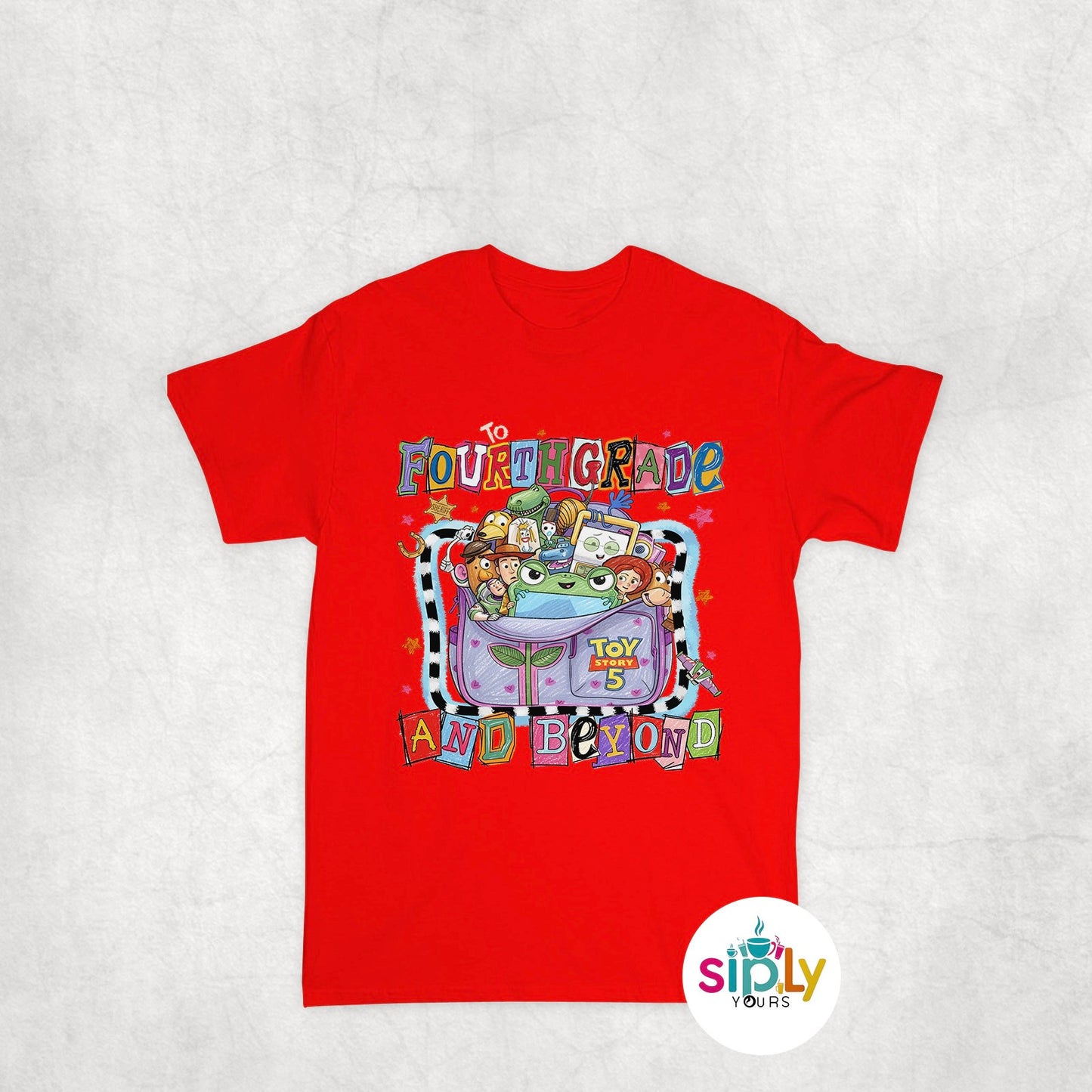 Back to School Toy Cartoon Youth XS-XL