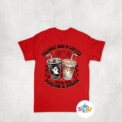 Freshly Boo'd Coffee Tee, Crewneck, Hoodie Adult S-3XL