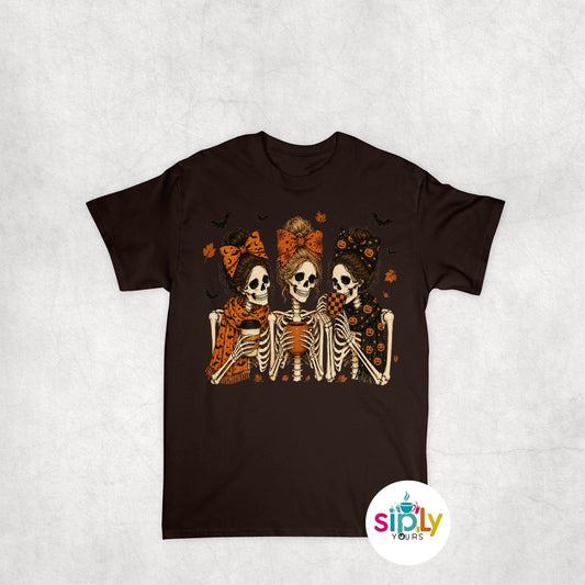 Skeleton Witches 2 Tee, Crewneck, Hoodie Adult S-3XL