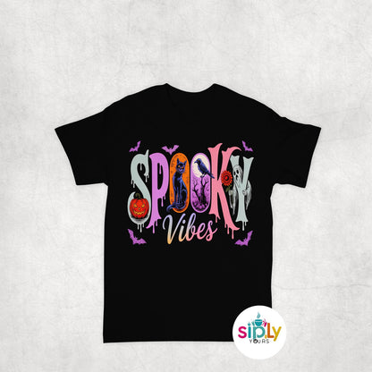 Spooky Vibes Tee, Crewneck, Hoodie Adult S-3XL
