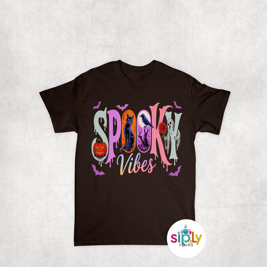 Spooky Vibes Tee, Crewneck, Hoodie Adult S-3XL