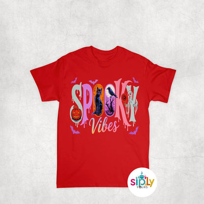 Spooky Vibes Tee, Crewneck, Hoodie Adult S-3XL